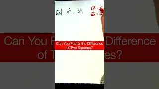 Difference of Two Squares #shorts #math #algebra