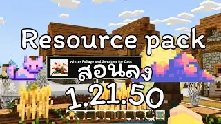 Minecraft สอนลง resource packบล็อกดินเป็นหิมะ คริสต์มาส 1.21.50