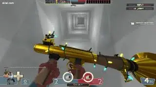Showing off Festivized Australium Rocket Launcher on Turbine