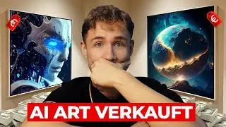Ich habe 7 Tage lang AI Art Verkauft und ___€ verdient | Selbstexperiment