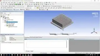 ANSYS TUTORIAL | Steady-State Thermal Analysis| Analysis of Heat Sink