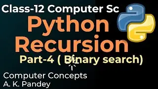 BINARY SEARCH USING RECURSIVE FUNCTION | BINARY SEARCH RECURSION | BINARY SEARCH USING RECURSION