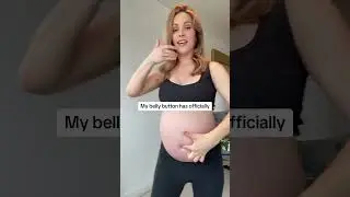 The belly button is officially out!!! 