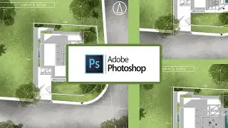 How to render site using export from Sketchup and post-production on Photoshop