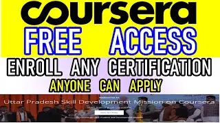 Coursera free Courses | Coursera free courses with certificates | Free Coursera | Free Certification