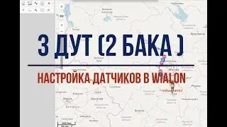 3 ДУТ 2 бака  настройка датчиков в wialon
