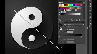 Aplicando Luz e Sombra no símbolo Yin-Yang