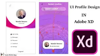 UI Profile Design In Adobe XD || Android Profile Creat in Adobe XD || Creat  Adobe XD Project
