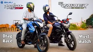 TVS Raider 125 Vs Bajaj Pulsar NS 125 | Drag Race | Most Awaited Video | UP65 Racers