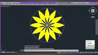 AutoCad |Flower Drawing using Array Command | 