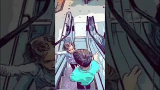 Escalator not for games😱Эскалатор не для игр❗️ 