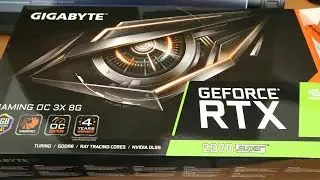 Quick Gigabyte RTX 2070 SUPER Gaming OC Unboxing and Installation