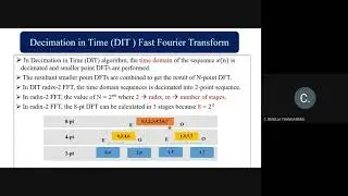 Decimation in Time FFT Algorithm