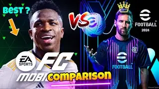 EA SPORTS FC 24 VS eFOOTBALL 2024 COMPARISON - GRAPHICS, PLAYER ANIMATION + MORE !