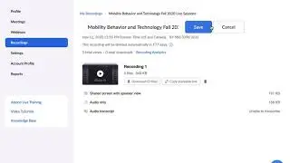 Renaming Zoom Cloud Recordings That Appear in Canvas LMS