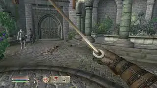 Oblivion: ZOMBIE IN THE COURTYARD?!