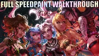 DIGITAL PAINTING walkthrough // SAILOR MOON ALT REDESIGN