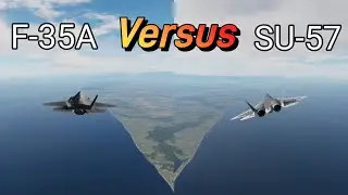 F-35 Versus SU-57 Incredible Dog fight in DCS World