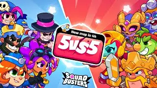 🤯 ПЕРВЫЙ РАЗ ЗАШЕЛ В НОВЫЙ РЕЖИМ 5 на 5 В СКВАД БАСТЕРС! SQUAD BUSTERS! (просто геймплей)