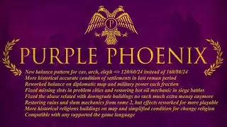 Смотры мода Purple Phoenix для Attila Total War