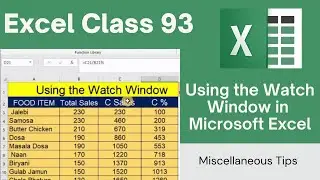 Mastering the Watch Window in Excel: Track Formula Results Effortlessly