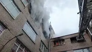 Пожар в здании "Лениздата"
