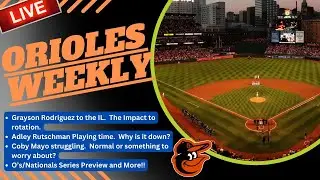 🔴 LIVE:  Orioles Weekly | Grayson Rodriguez Injured, Rutschman sits more and Mayo Struggles