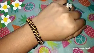 Diy thread bracelet design || how to make thread bracelet
