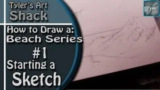 How to Draw a Beach Series Part 1 - How to Start a Sketch