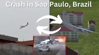 ATR-72 Crash in Sao Paulo Brazil | Voepass Linhas Aèreas Flight 2283 |Flatspin | Disaster in Brazil