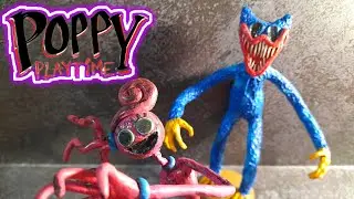 Леплю Хагги Вагги (Huggu Wuggy) и Мамочку Длинные ноги (Mommy Long Legs) из игры Poppy Playtime