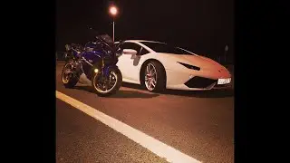LAMBORGHINI VS YAMAHA R1  #RACE #LAMBORGHINI #STREETRACE #YAMAHA