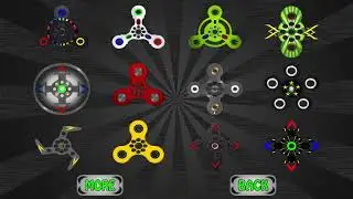 Fidget spinner spins like a flower.