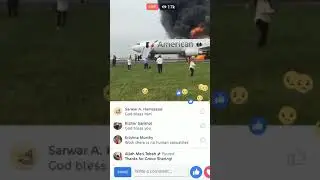American airlines caught fire