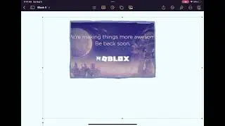 #roblox #animation #drawing Roblox: “We Will Be Right Back” Outline Draw (Animated)