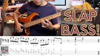 Challenging slap bass line
