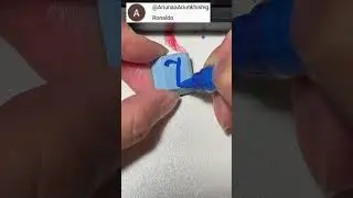 Drawing Cristiano Ronaldo jersey number 7 on the keyboard