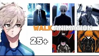 25+ ANIME WALKING ANIMATION | HUGO AND ISAGI | GOJO WALK | KUNIGAMI WALK | SLAX WALK | NAGI WALK