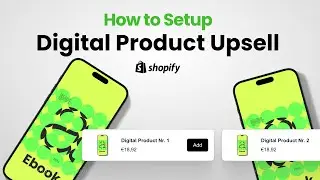 How to Setup Digital Upsells in Shopify Cart | Sell More Digital Products Easily