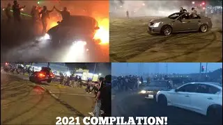 LA TAKEOVER 2021 CAR CRASHES, CLOSE CALLS, BEST TANDEMS, BEST CLIPS COMPILATION!!!
