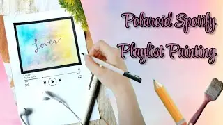 Spotify Playlist Painting|Polaroid Painting✨ 