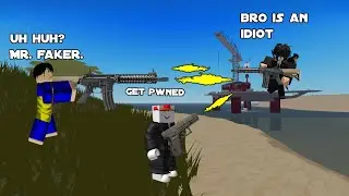 Destroying a Toxic Player that is being toxic to Others in War Tycoon! (ft. Random & Others)