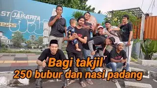 BAGI TAKJIL 250 BUBUR DAN NASI PADANG | KONJEN