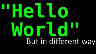 Hello world program but in different way [Recursive]