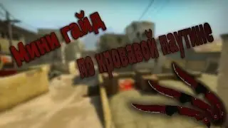 Мини гайд по кровавой паутине (cs go)