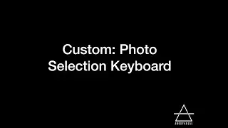 Swift: Custom Photo Selection Keyboard