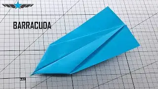 How to Make the BARRACUDA Paper Airplane – Fast and Easy Origami Tutorial