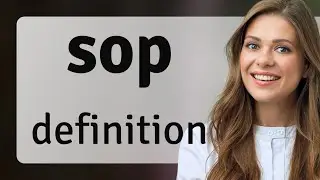 Sop — definition of SOP