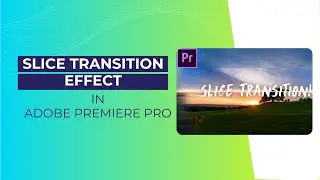 Slice Transition Effect In Premiere Pro | VEDA College | Animation College