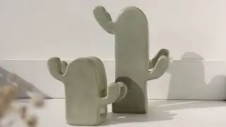 How to make a ceramic cactus | Slab Building technique